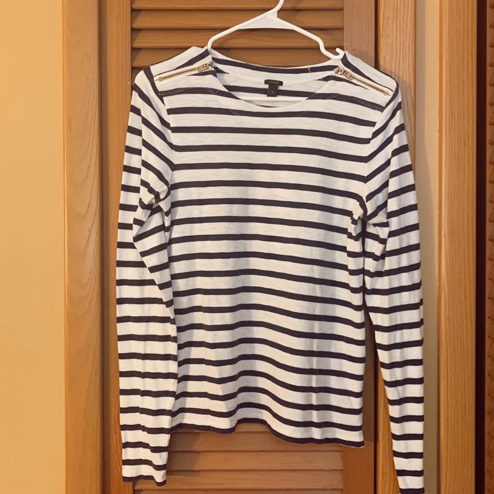 J.Crew Striped Long Sleeve Top